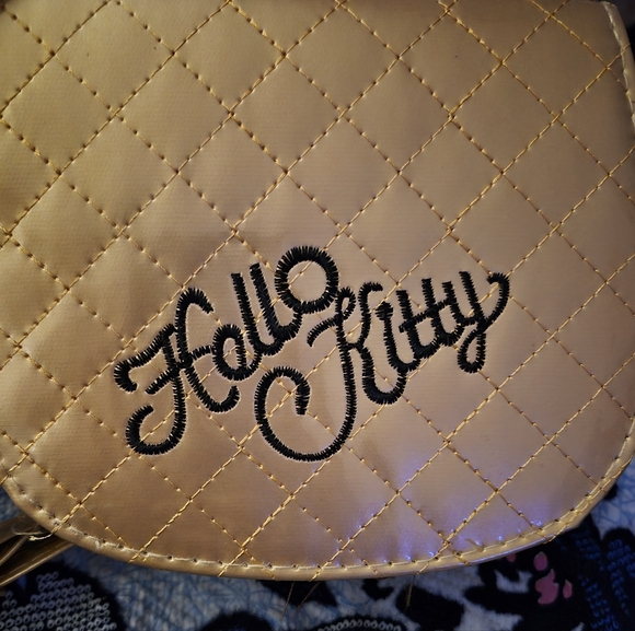 Hello Kitty Quilted Gold Mini Bag Includes Hello Kitty Bag - Picture 2 of 5